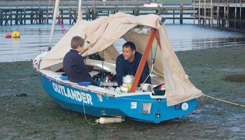 Dinghy sailing - father and son time ©  SW